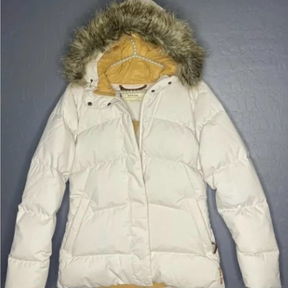 Womens Prana Kromata Down Jacket with Faux Fur Hood